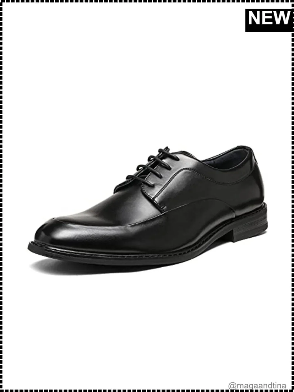 Men's Oxford Dress Shoes Synthetic Leather Lace-Up Formal Business